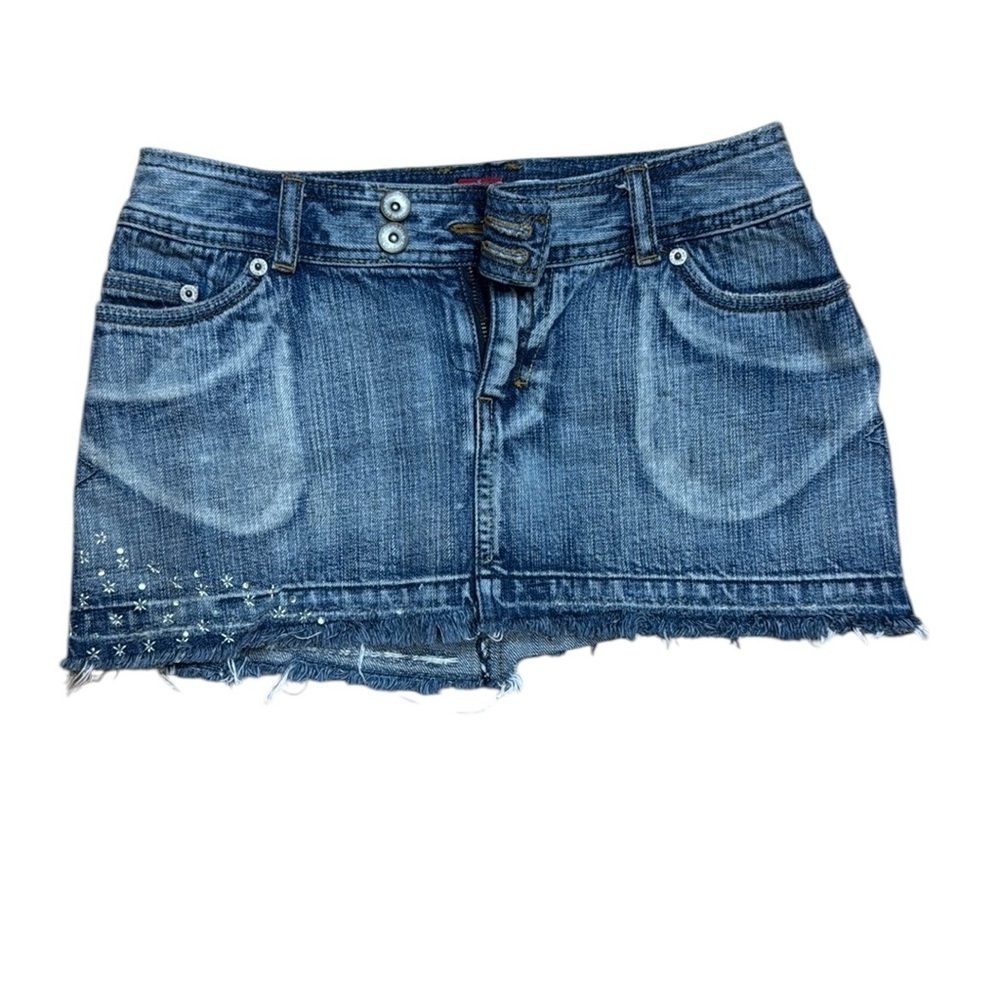 MOSSIMO . Blue Mini Skirt Casual Denim